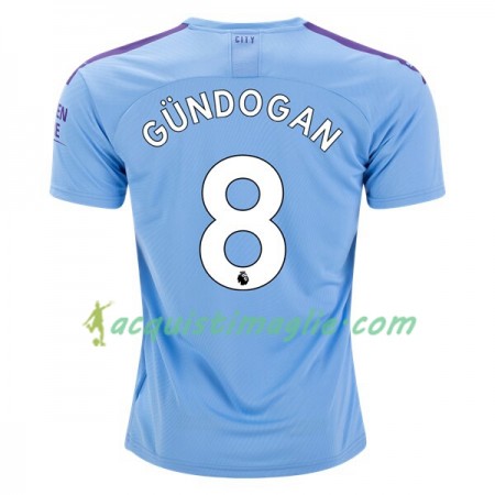 Divisa di Calcio Manchester City Gundogan 8 Prima 2019/2020 